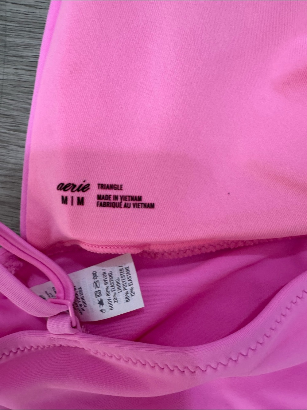 aerie HOT Pink Bikini - 3 pieces; two tops; one bottom - Picture 3 of 4